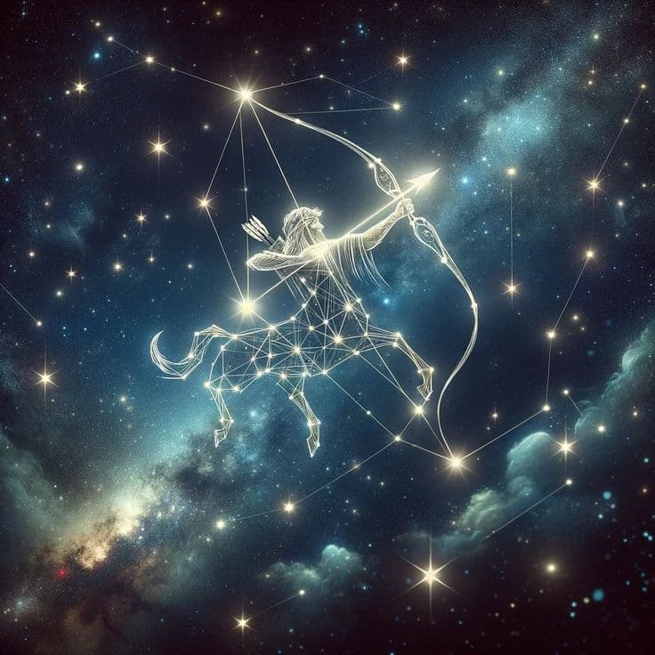 Imagen astrológica que muestra un círculo zodiacal con los doce signos del horóscopo, rodeados de estrellas y constelaciones, simbolizando la influencia de los astros en la personalidad y el destino de cada signo